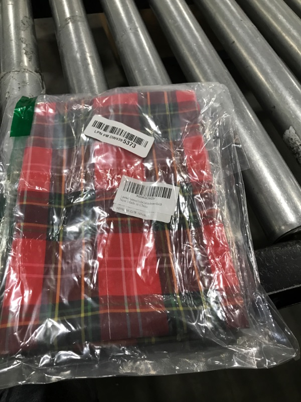Photo 1 of Litter Star Christmas Tartan Tie Up Curtains Valance,Red Green Buffalo Plaid Rod Pocket Kitchen Valance,Adjustable Tie Up Shade,Classic Grid Decorative Short Curtains for Cafe Bedroom 42x12in