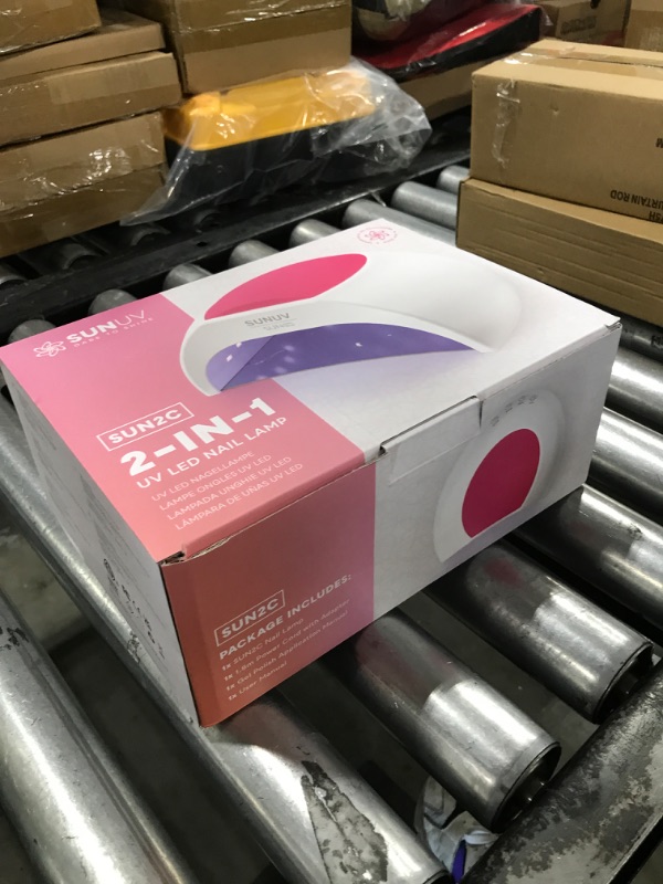 Photo 1 of SUNUV SUN2C 48W UV Light for Nails, UV LED Nail Lamp with 4 Timer Settings, Curing Lights Compatible with All Gel Polish Rose