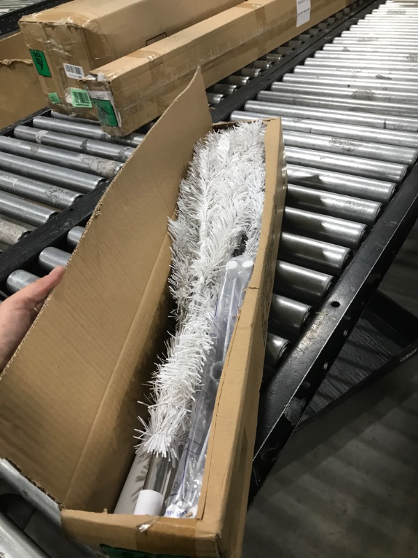 Photo 1 of PREXTEX White Christmas Tree - Full-Bodied 4 ft Christmas Tree - Artificial 320 Tip Hinged Canadian Fir - Small Xmas Trees with Sturdy Metal Stand for Small Spaces, Easy to Assemble and Store