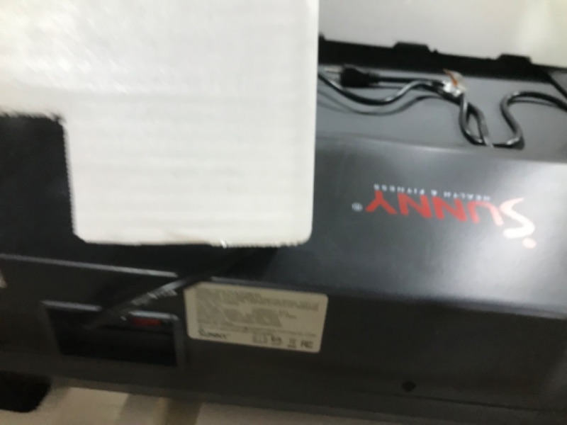Photo 1 of Sunny Health & Fitness Foldable 15 Level Auto Incline Treadmill, 20" Wide Running Belt, Quiet Brushless, Digital Display, 300 LB Weight Capacity, SunnyFit App Bluetooth Connection- SF-T723030
