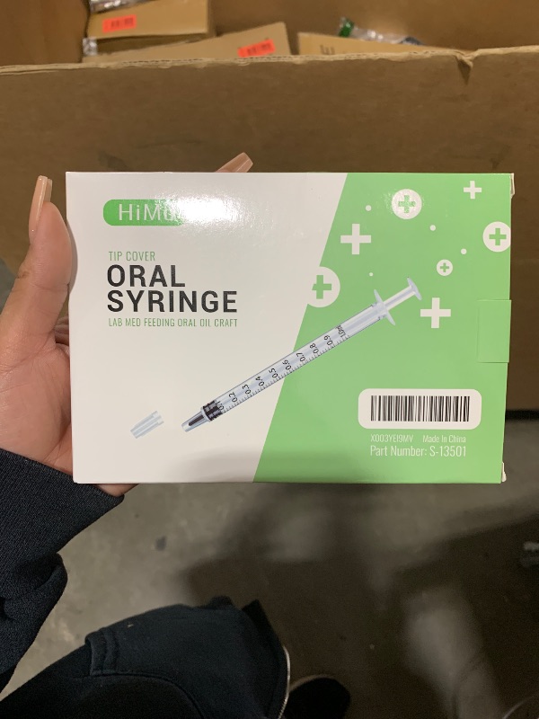 Photo 1 of 20 Pack 1ml Syringe with Cap for Liquid, 1cc Plastic Small Syringes with Cover, Non-Sterile, No Needle