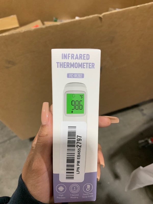 Photo 1 of No-Touch Thermometer for Adults and Kids, Accurate Digital Baby Thermometer, FSA HSA Eligible, Fever Alarm & Silent Mode, 2 in 1 Forehead & Object Mode