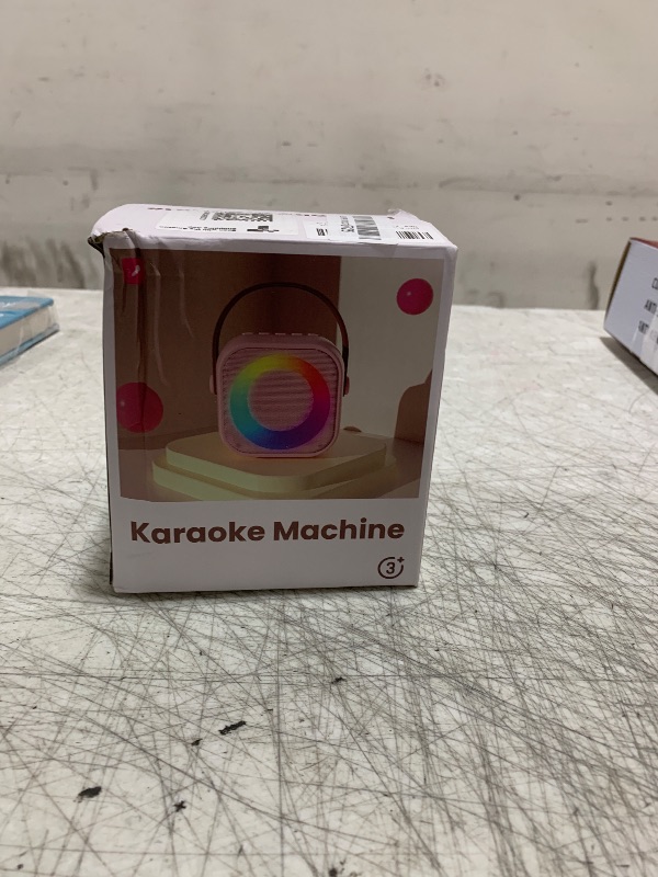 Photo 1 of Karaoke Machine, Portable Bluetooth Speaker with 2 Wireless Microphones for Kids, Karaoke Toys Gifts Toys for Girls Boys Family Home Party (Blue)