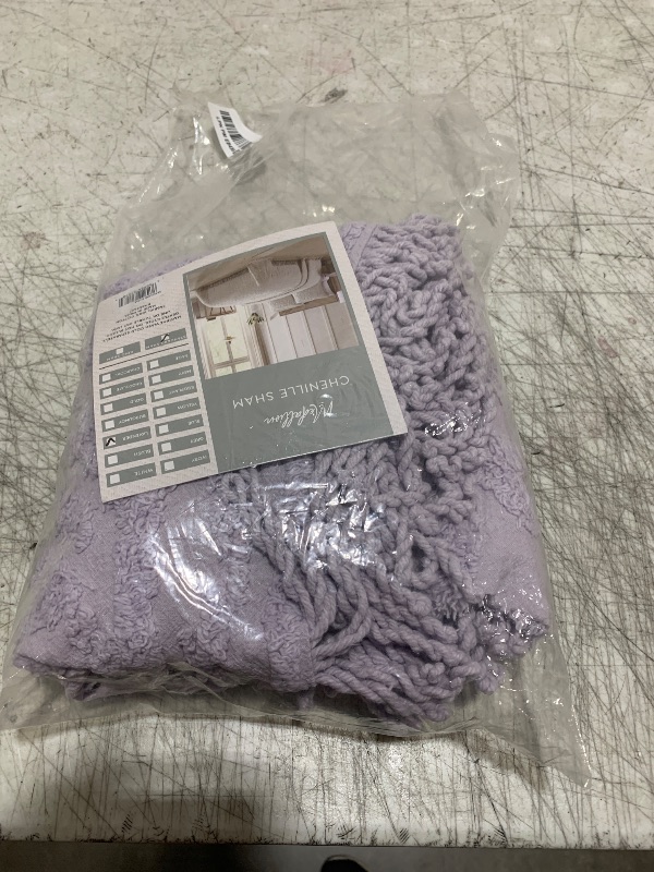 Photo 1 of Beatrice Home Fashions Medallion Chenille Bedspread, Standard Sham, Lavender