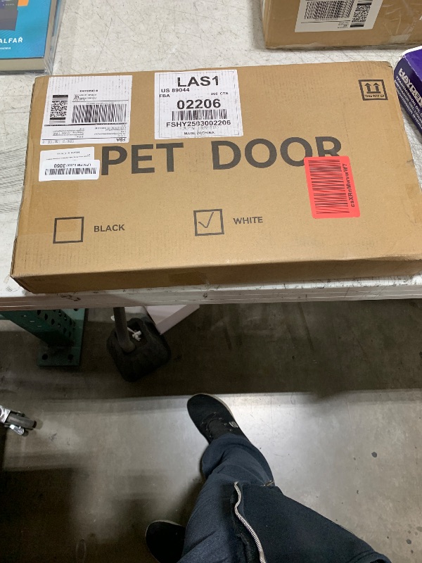Photo 1 of Fldofaves Dog Gate - 18"-45" Adjustable Extra Wide Metal Short Dog Gate to Step Over, 10" Tall Small Pet Gate with 3 Extension Kits, Pressure Mounted for Doorways & Stairs