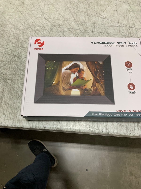 Photo 1 of Frameo 10.1 Inch WiFi Digital Picture Frame with 1280 * 800P IPS Touch Screen HD Disply,Video Clips and Slide Show,Auto-Rotate, Wall Mountable,Send Photos Instantly from Anywhere with via Frameo APP