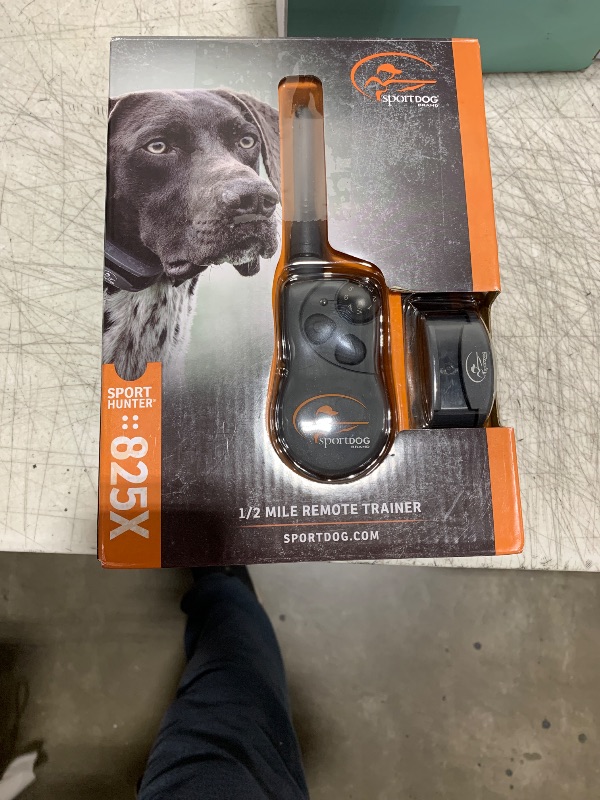 Photo 1 of SportDOG Brand SportHunter 825X Dog Training Static Collar with Remote, 1/2 Mile Range Waterproof Dog E-Collar, Submersible up to 25 Ft, Rechargeable Training Device with Static, Vibrate and Tone