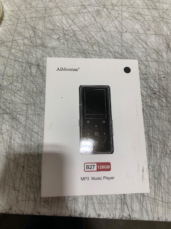 Photo 1 of 128GB MP3 Player with Bluetooth 5.2, AiMoonsa Music Player with Built-in HD Speaker, FM Radio, Voice Recorder, HiFi Sound, E-Book, Earphones Included