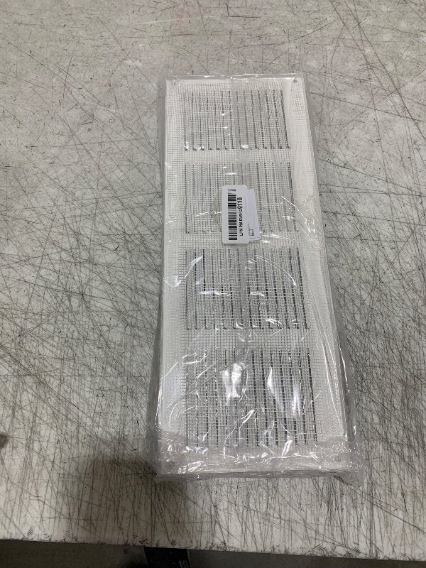 Photo 1 of Vent Systems 16" x 6" Inch (Overall Dimensions) Pack of 2 - White - Air Vent Cover Metal Air Return Grill with Built in Pest Guard Screen HVAC Vent Duct Cover for Home Improvement