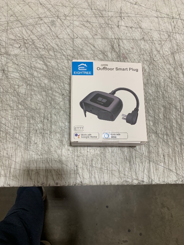 Photo 1 of EIGHTREE Outdoor Smart Plug Waterproof IP44, Smart Outlet Plug with 2 Independently Controlled Outlets, Compatible with Alexa and Google Assistant, Voice & Remote Control, Timer&Schedule, 2.4GHz Only