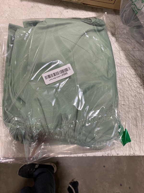 Photo 1 of SiinvdaBZX 2-Piece Set Ruffled Crib Skirt & Soft Microfiber Fitted Crib Sheet, 52"x28" + Adjustable Elastic 14" Drop, Fit for Baby Standard Crib & Nursery Toddler Bedding (Sage Green)