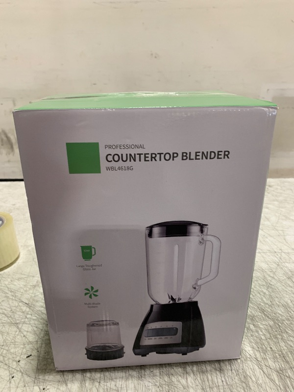 Photo 1 of SHARDOR Blenders for Smoothies, 52 Oz Glass Jar Smoothie Blender, Countertop Blender & Grinder Combo, 9 Functions with 5 speeds for Shakes, Puree, Crush Ice, and Chop, Max 700W