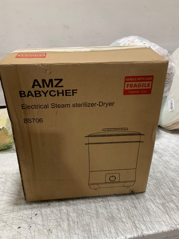 Photo 1 of AMZBABYCHEF Baby Bottle Steamer, 3-in-1 Bottle Steamer and Dryer, Easy One-Dial Control Electric Steam Bottle Dryer for Baby Bottles, Baby Stuffs & Breast Pump Accessories