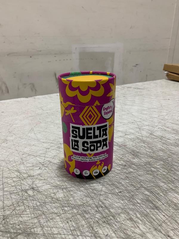 Photo 1 of Suelta La Sopa Party Game - Bilingual Fast-Paced Word Sharing for Endless Fun and Laughter! Perfect for Game Night, Ages 12+, 2+ Players, 30 Minute Playtime - Made by Fitz Games