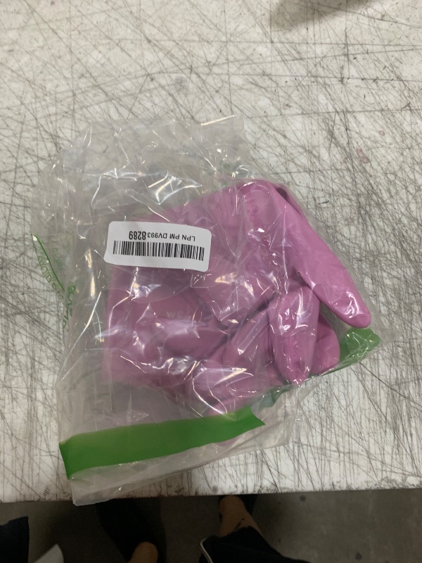 Photo 1 of LANON wahoo Skin-Friendly Cleaning Gloves, Dishwashing Kitchen Gloves with Cotton Flocked Liner, Reusable, Non-Slip, Mauve Mist, Medium
