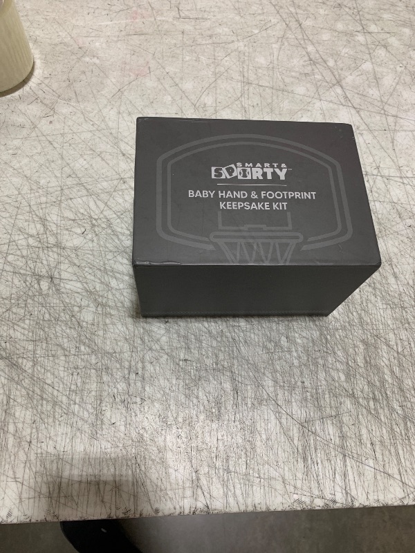 Photo 1 of Baby Basketball Handprint Kit - Basketball Baby Shower Gifts for Boys - Basketball Newborn Keepsake - Baby Hand and Footprint Kit - New Dad Gifts - New Baby Boy Gift Unique, First Time Dad Gifts