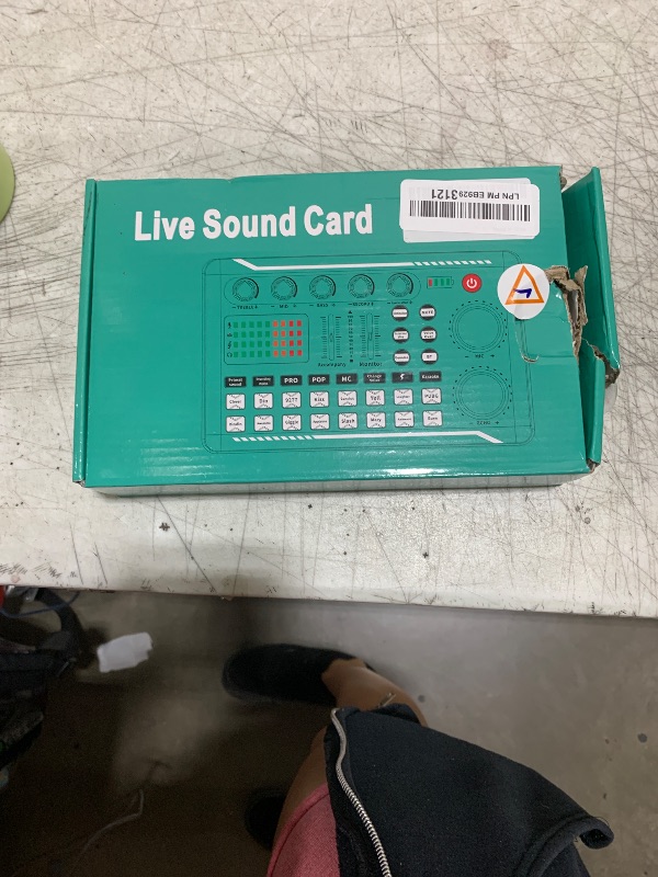 Photo 1 of Professional Audio Mixer, SINWE Live Sound Card and Audio Interface with DJ Mixer Effects and Voice Changer,Podcast Production Studio Equipment, Prefect for Streaming/Podcasting/Gaming