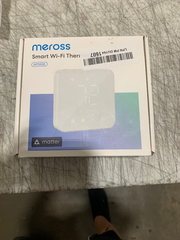 Photo 1 of meross Smart Thermostat for Home, WiFi Thermostat Works with Matter, Alexa, Apple Home, Google Assistant, App & Voice Control, 7x24h Scheduling, Energy Saving, C-Wire Required