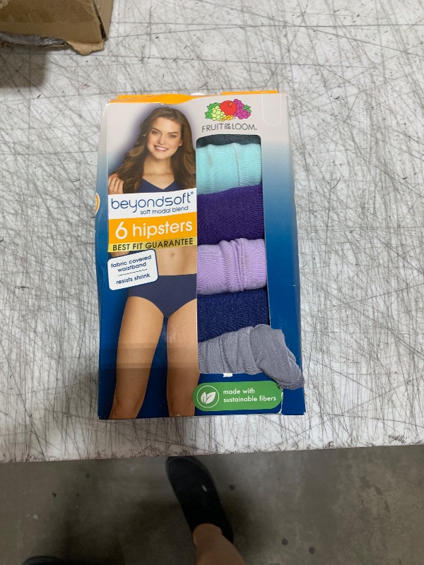Photo 1 of Fruit of the Loom Women's Beyondsoft Underwear, Super Soft Designed with Comfort in Mind, Available in Plus Size, Hipster-Modal-6 Pack-Colors May Vary, 8