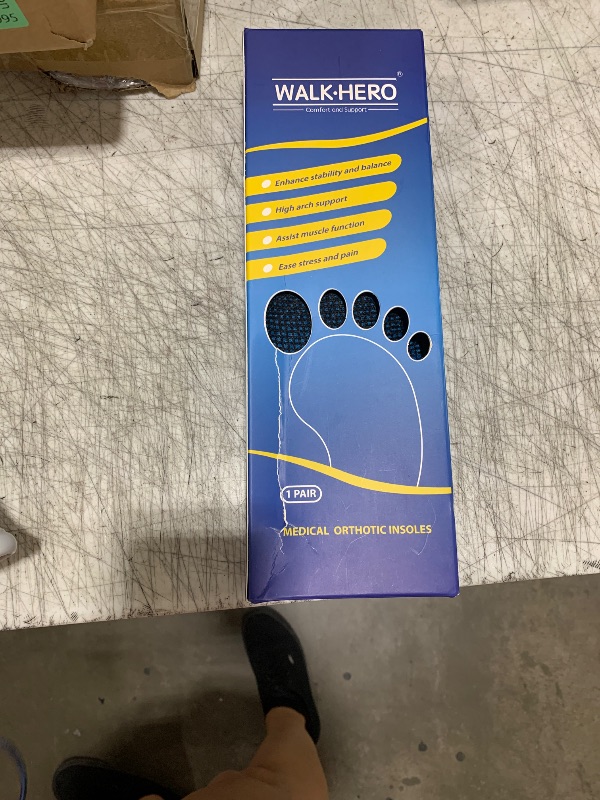 Photo 1 of Plantar Fasciitis Insoles for Men Women - Orthotics Inserts, Shoe Insoles Arch Support Flat Feet Inserts Work Boot Insoles for Standing All Day (Mens 10-10 1/2 | Womens 12-12 1/2)