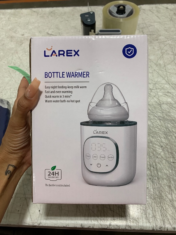 Photo 1 of LAREX Bottle Warmer, Fast Baby Bottle Warmer for Breastmilk and Formula, with Timer and Accurate Temp Control, 8 in 1 Baby Milk Warmer BPA Free with Digital Display, Bottle Warmers for All Bottles