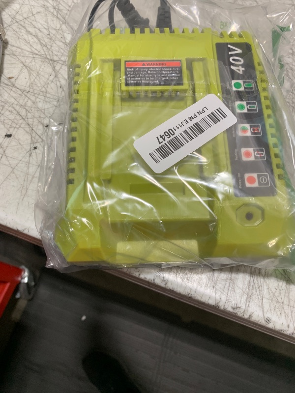 Photo 1 of Elefly OP401 Compatible with Ryobi 40V Battery Charger OP404 OP406A, Compatible with Ryobi 40V Lithium Battery OP4040 OP4060A OP4050A OP40602