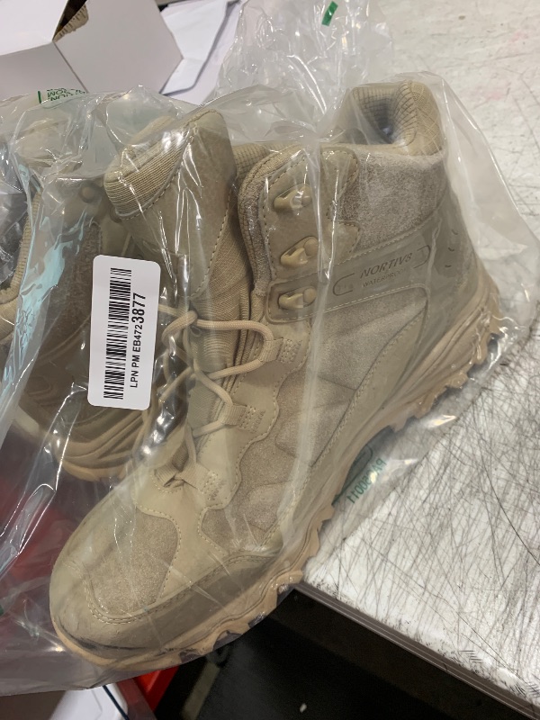 Photo 1 of NORTIV 8 Men's Waterproof Hiking Boots Outdoor Mid Trekking Lightweight Mountaineering Shoes Paladin,Size 13,Sand,JS19004M
