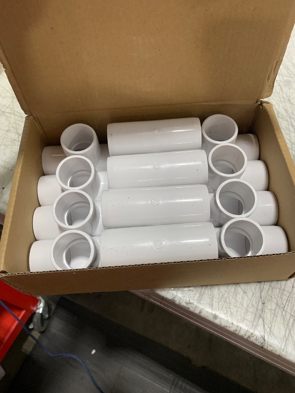 Photo 1 of Carvedexquisitely 12 Pack 3/4 Inch 4 way Cross PVC Fittings Furniture Grade Elbow Fittings,Tent PVC Connectors and Greenhouse Pipe Fittings