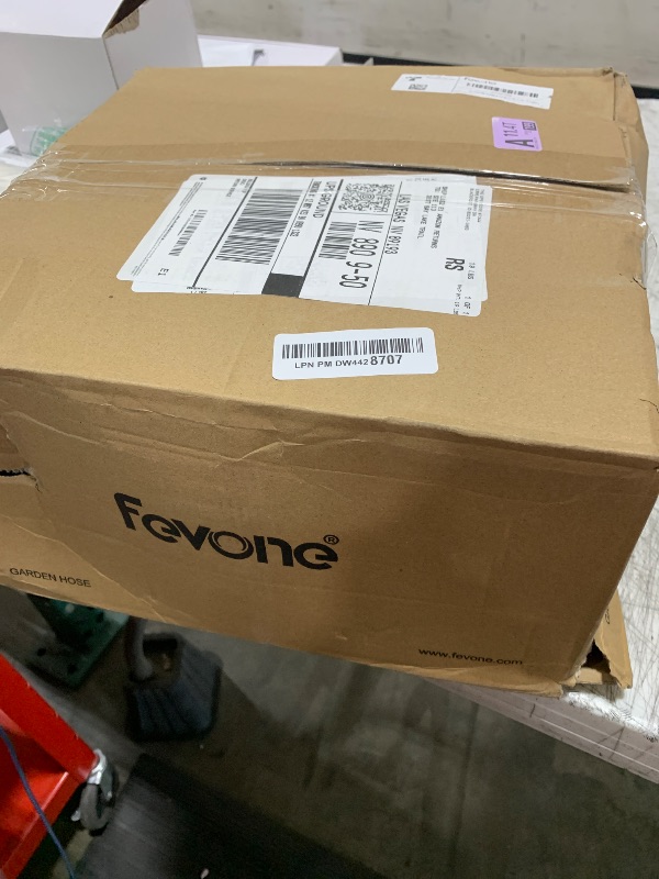 Photo 1 of Fevone 105 ft Garden Hose, 2-Year Warranty Offered by Manufacturer, Heavy Duty Water Hose, Hybrid Polymer, Kink Resistance, 3/4" GHT Aluminum Fittings, 5/8" ID, 600 PSI, Drinking Water Safe (GH8)