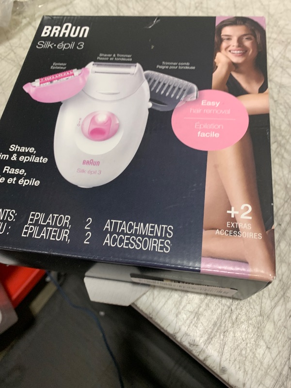 Photo 1 of Braun Epilator Silk-epil 3 3-270, Hair Removal Device, Epilator for Women, Shaver & Trimmer, Hair Removal