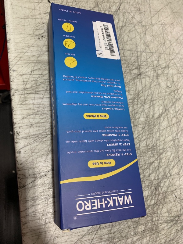 Photo 1 of Walkhero Plantar Fasciitis Insoles - High Arch Support Inserts for Men and Women, Flat Foot Orthotic Insoles, Relieve Foot Pain and Fatigue (Mens 4-4 1/2 | Womens 6-6 1/2 Green)