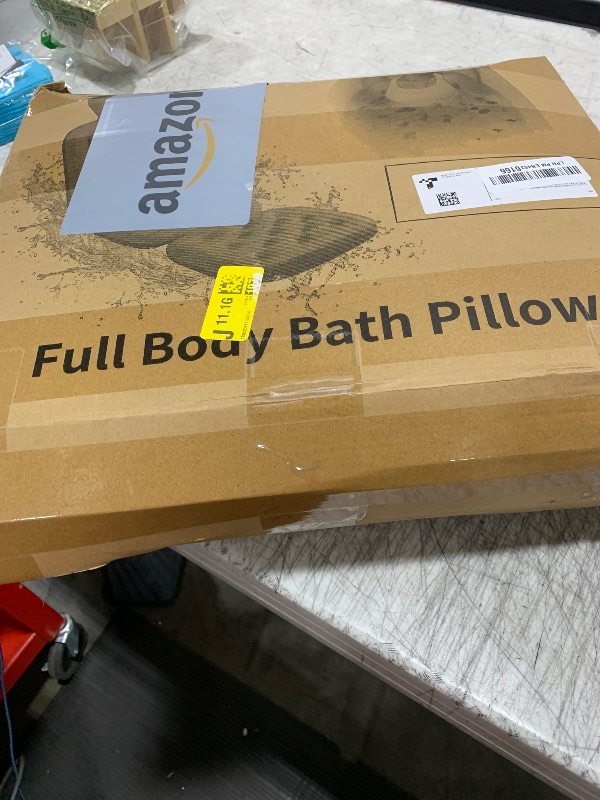 Photo 1 of Full Body Bath Pillow for Bathtub, Thick Bathtub Cushion with Laundry Bag, Luxury Tub Pillow for Bath for Headrest Neck and Back Support White 51" x 16"