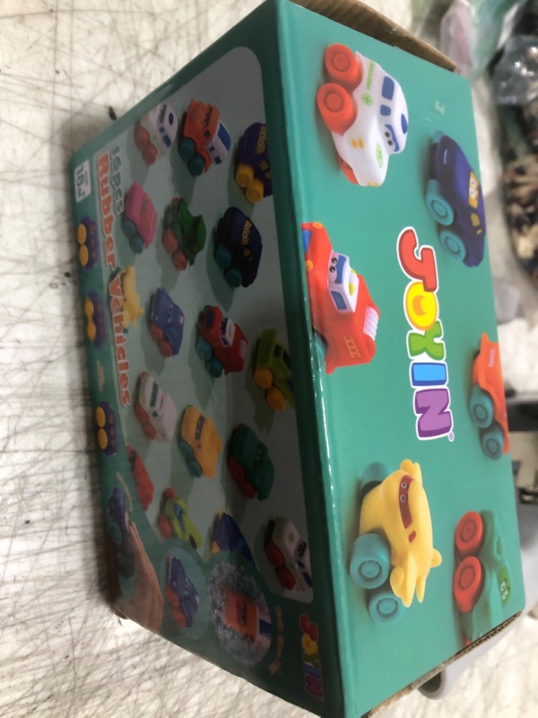 Photo 1 of JOYIN Cartoon Cars, Soft Rubber Toy Car Set, Mini Vehicles, Bath Toy Car for Toddlers, Gift for Boys and Girls Easter Basket Stuffers, Summer Beach and Pool Activity, Party Favors for Kids