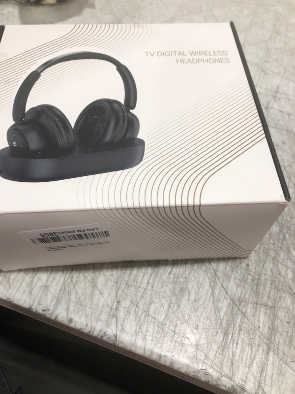 Photo 1 of ROSIDA Wireless Headphones for TV Watching, Wireless Headphones for Seniors with Transmitter Charging Base, Bluetooth Headsets for TV, No Audio Delay, Gift for The Seniors or Parents, Black