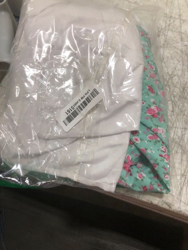 Photo 1 of Vibsion Girls Pioneer Prairie Costume Pilgrim Dress Kids Floral Colonial Village Girl Costumes Bonnet Apron Set