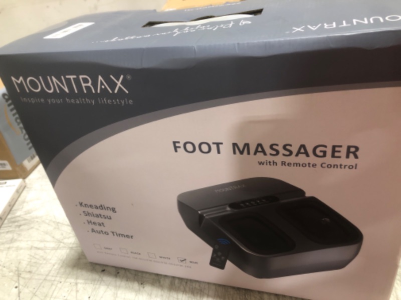 Photo 1 of MOUNTRAX Foot Massager Machine with Heat, Gifts for Women Men, Shiatsu Foot Massager with Remote Control, Deep Kneading and Soothing Heat, Fits Feet Up to Men Size 12 (Black)