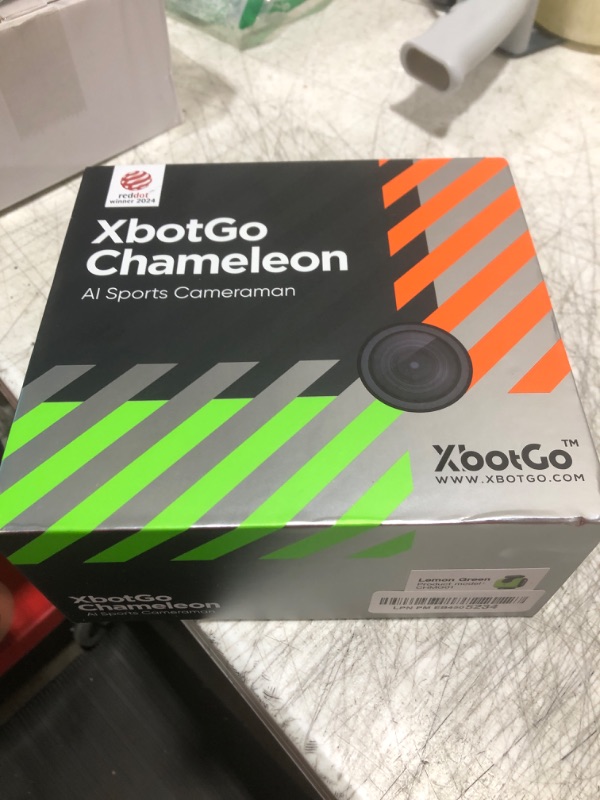 Photo 1 of XbotGo Chameleon AI Auto Sports Action Camera - 4K 60FPS Soccer Camera and Basketball Tracking Camera for Team Sports, Live Streaming, No Subscription, Works with iOS & Android (Lemon Green)