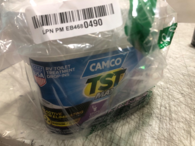 Photo 1 of Camco TST MAX RV Toilet Treatment Drop-INs - Control Unwanted Odors and Break Down Waste and Tissue - Septic Tank Safe - Lavender Scent - 30-pack (41553)
