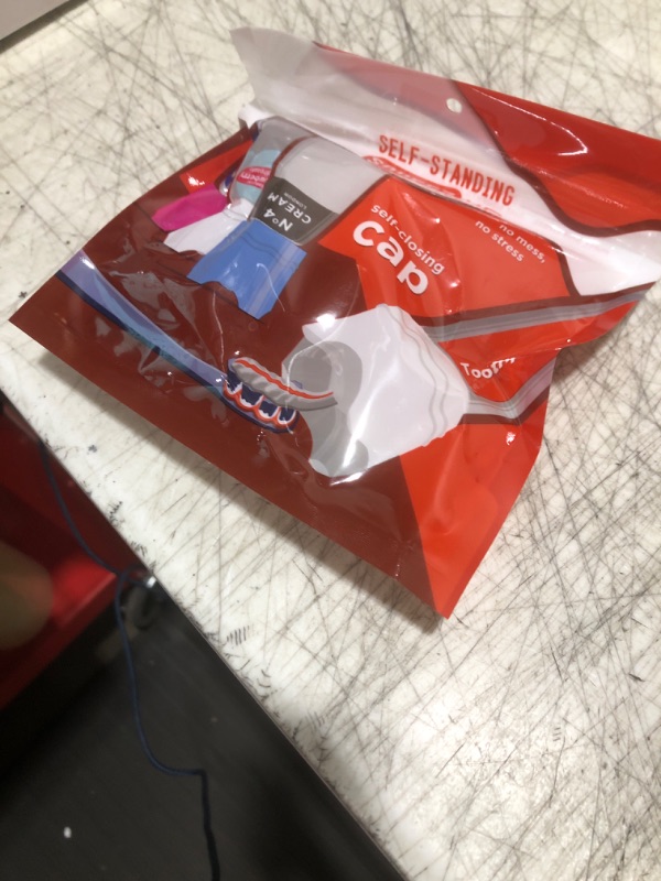 Photo 1 of Chrome Cherry SqueezMe Self-Closing Toothpaste Caps, Silicone Lid for Kids & Adults, No Mess Toothpaste Dispenser, Self-Standing Easy Squeezer Cap, Bathroom Accessory, Self-Standing White, Pack of 1