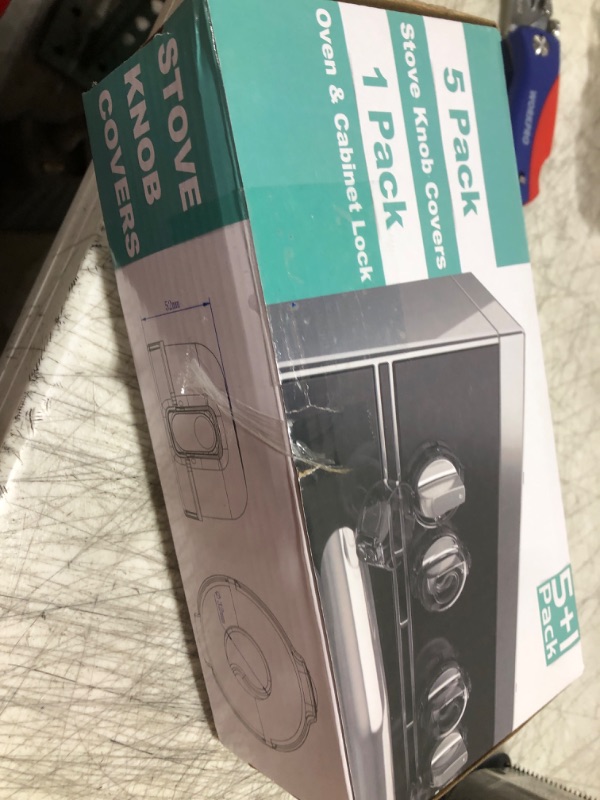 Photo 1 of Mom's Choice Gold Awards Winner - Stove Knob Covers for Child Safety (5 + 1 Pack) Double-Key Design and Upgraded Universal Size Gas Knob Covers Clear View Childproof Oven Knob Covers for Kids and Pets