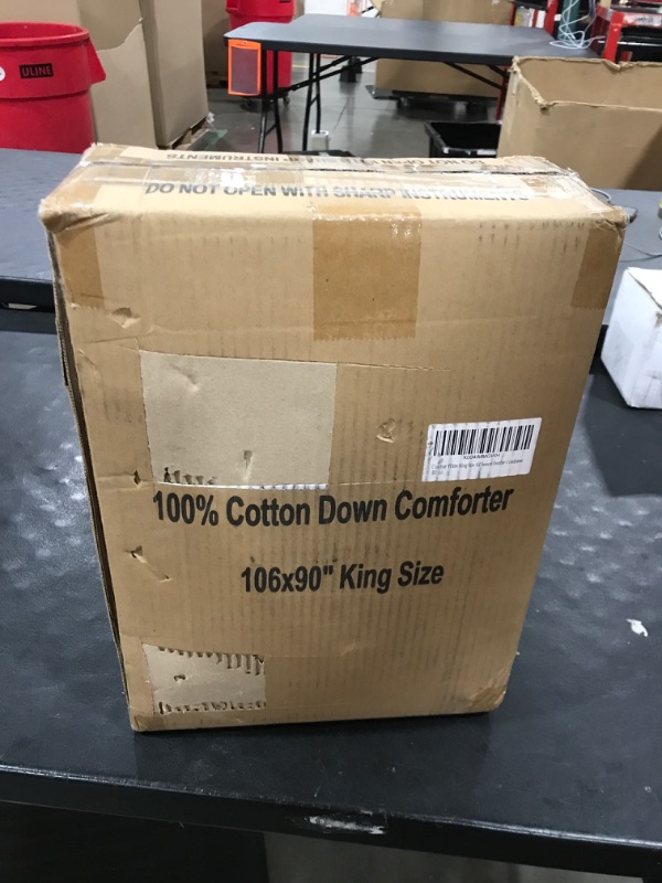 Photo 1 of Cosybay King Size Feather Down Fiber Comforter - All Season White Duvet Insert - Luxury Medium Warmth Hotel Bedding Comforter,100% Cotton Cover-King, 106 x 90 Inch