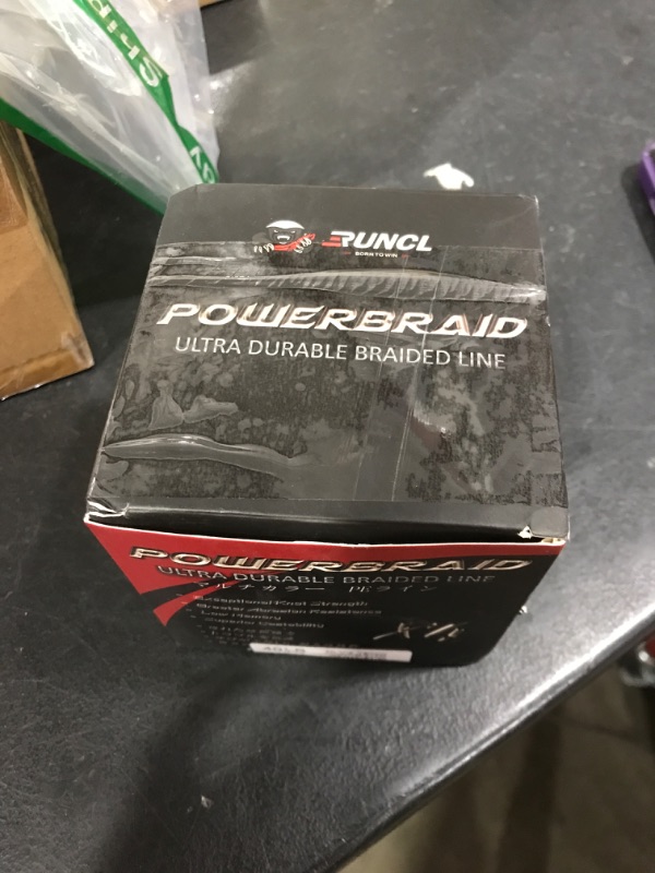 Photo 1 of RUNCL PowerBraid Braided Fishing Line, Ultra Durable Braided Line 4 Strands - Seamless Weaving Tech, Enhanced Coating Tech, Zero Stretch, High Sensitivity (Hi-Vis Yellow, 1000Yds, 40LB(18.1kgs))