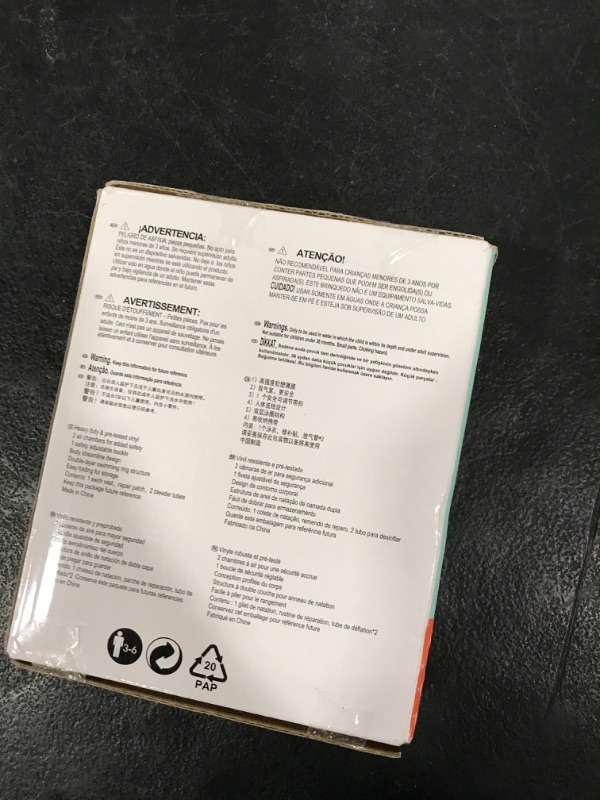 Photo 1 of Hyfoo Swim Vest Floaties for Kids,Inflatable Pool Floats Swimming Ring for Children 33-50Lbs with Adjustable Safety Buckle,Double Air Bag,Learn to Swim Trainer,Green Upgraded