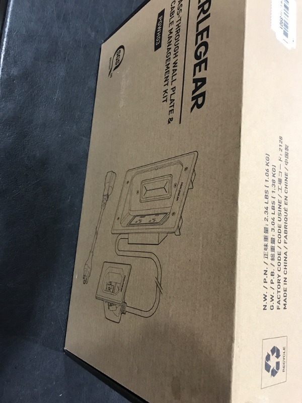 Photo 1 of Perlegear Cord Hider for Wall Mount TV with AC Outlets, USB-A and USB-C Ports, in-Wall Cable Management Kit, Includes Drill Templates, Dust Bags, Drywall Saw, Extension Cord