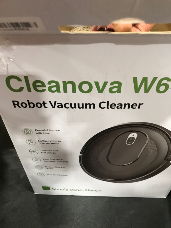 Photo 1 of KOZVIX W6+ Robot Vacuum Cleaner,2800Pa Suction,720ml Large Capacity,120 Mins Runtime,Self-Charging Slim Robotic Vacuums,APP/Voice/Remote Control,No Entanglement Suction Port Ideal for Pet (Black)