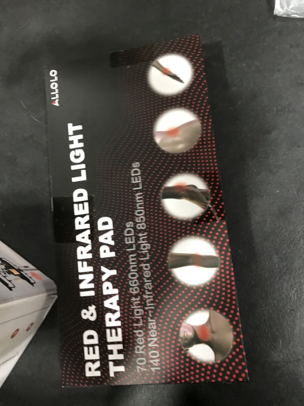 Photo 1 of ALLOLO Red Light Therapy for Body, 3-in-1 LED Bead with Timer Remote Control, 12.6"*6.3" 660nm&850nm Infrared Light Therapy for Body Pain Relief Wearable for Muscle Repair