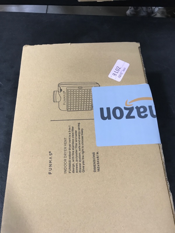Photo 1 of FUNMAS 3-in-1 Indoor Dryer Vent, Stainless Steel Screen Filter, Polyester Filter and Water Drawer System, Upgrade Safety Vent Flap, with 4 Pieces Polyester Filters, For Electric Clothes Dryers