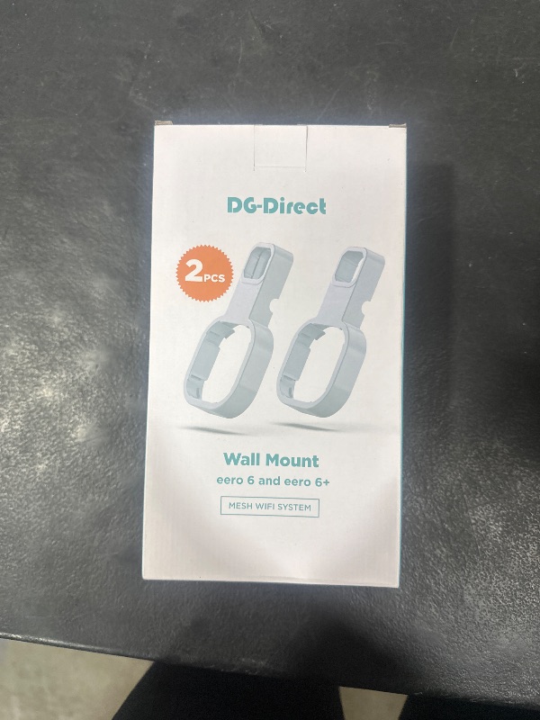 Photo 1 of DG-Direct Wall Mount Holder for eero 6 and eero 6+ Router Mesh Wi-Fi System, No Messy Wires, The Outlet Wall Mount Holder for eero 6 Plus, Stand Bracket for eero 6 Extender Space Saving White