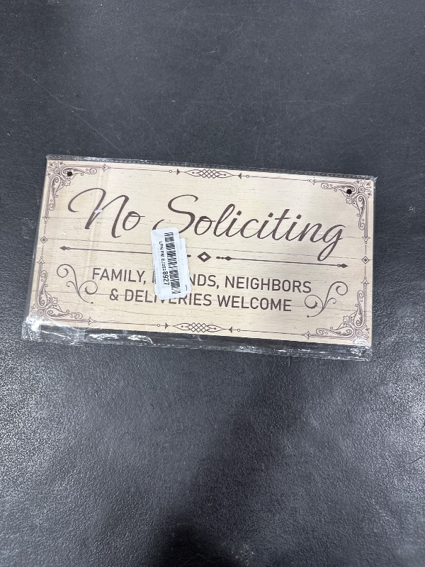 Photo 1 of no soliciting sign 
