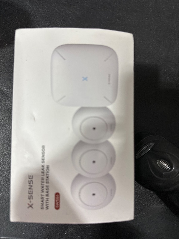 Photo 1 of X-Sense Wi-Fi Water Leak Detector, Smart Water Sensor Alarm, Water Detector Alarm with 1700 ft Transmission Range for Kitchens, Basements, Bathrooms, 3 Water Detectors & 1 Base Station, Model SWS54